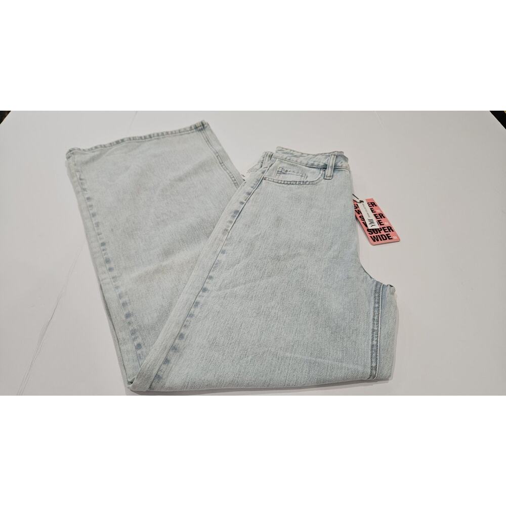 YMI Super Wide Fit High Rise Wide Leg Jeans Women's Light Wash Denim 5/27 - Picture 6 of 6